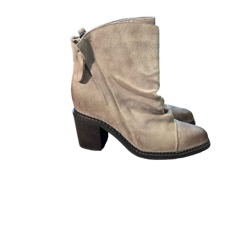 Sbicca Millie Women's Suede Leather Booties in Beige